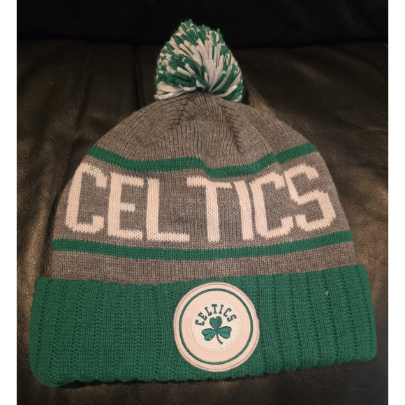 Boston Celtics Mitchell & Ness NBA Cuff Knit Hat Green Embroidered Logo - Picture 1 of 7